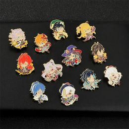 japanese cartoon genshin characters enamel pin Cute Anime Movies Games Hard Enamel Pins Collect Metal Cartoon Brooch Backpack Hat Bag Collar Lapel Badges