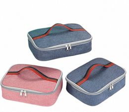 portable Cooler Bag Ice Pack Lunch Box Insulati Package Insulated Thermal Food Picnic Bags Pouch for Women Girl Kids Children q9bL#