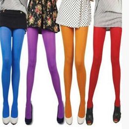 Sexy Socks Semi Opaque Footed Tights for Women Solid Coloured High Elastic Run Resistant Control Top Soft Pantyhose Tights Stockings 240416