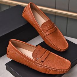 Men Designer Dress Shoes Fashion Business Leather Shoes Leisure Trendy Brand Loafers Spring and Autumn
