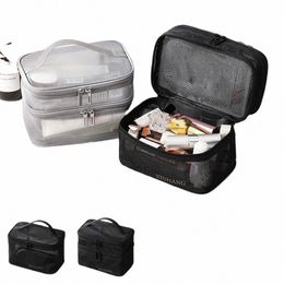 high Quality PVC Makeup Bag Portable Women Travel Cosmetic Bag Large Capacity Toiletry Bag Makeup Case Storage Organiser U3Rm#