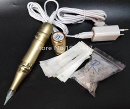 Import motor 1pcs wireless battery tattoo machine permanent makeup eyebrow 3RL 50pcs microblading needles 50pcs tips kit7398274