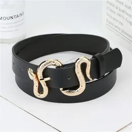 Belts Creative Gold Snake Ornament 100cm Beautiful Metal Buckle Woman's Fashionable