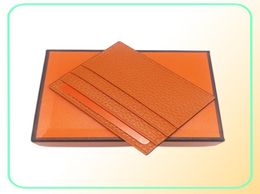 Fashion High Quality Mens Women Real Genuine Leather Holder Mini Wallet Bank Card holders With Box2370897