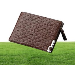 2017 High Quality PU Leather Wallets For Mens business Designer Bifold Money Purse Card holder plaid Fashion Purse wallets9644202