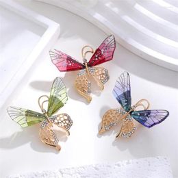 Brooches Cute Sweet Fairy Angel Wing Butterfly Leaf Brooch Pins For Women Girl Fashion Insect Wedding Party Coat Decoration Jewelry Gift