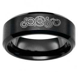 Fashion Doctor Who Seal Of Rassilon Symbol Rings Stainless Steel Band Mens Jewelry Gift Size 613316I4781322