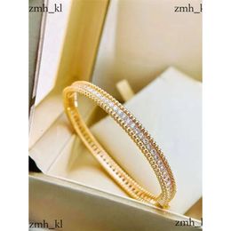 Vanclef Bracelet Designers for Women Gold Plated Full Crystal Diamond Kaleidoscope Bracelets Cuff Bangle Valentine Party Wholesale Vanclef Necklace 303