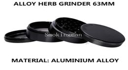 Space Case 63mm Large Grinder 4pcs Aluminium space case Grinder tobacco smoke cigarette detector grinding smoke Tobacco Grinder Fit8890275
