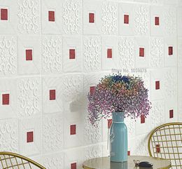 3D brick wall stickers selfadhesive ceiling decorative wall stickers living room bedroom waterproof wallpaper foam wallpaper9190843