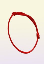 Fast 100pcslot KABBALAH HAND Made Red String Bracelet EVIL Eye Jewellery Kabala Good Luck Bracelet Protection 108221909