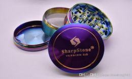 Whole Zicn alloy Rainbow Sharpstone version 20 grinder Herb tobacco Grinders sharp stone Crusher Grinder smoking4076486