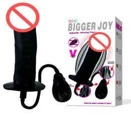 Electric Auto Vibrating inflatable dildo inflatable anal toy Butt Plug Anal Toys Sex Toys Anal Plug Bigger Joy2114387