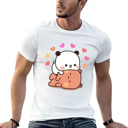 Men's Polos PANDA BEAR Bubu Dudu Cuddling T-Shirt Customs Design Your Own Oversized Fitted T Shirts For Men