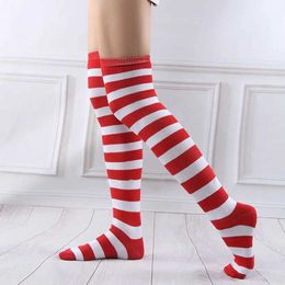 Sexy Socks Fashion Women Striped Stockings Girls Thigh High Stocking Sexy Striped Over the Knee Socks Anime Cartoon Cosplay Stockings Party 240416