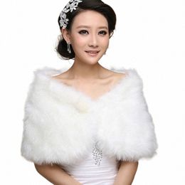 wedding Bolero Outerwear Accories Urged Wrap Bride Formal Winter Cape Bride Fur Shawl Wedding Jackets Wrap H4Ce#