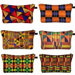 african Woman Print Cosmetic Bag Afro Ladies Makeup Bags Fi Girls Cosmetic Case Portable Lipstick Storage Bags for Travel 544B#