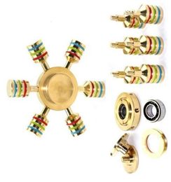 Spinning Top Spinner Rainbow Metal Copper Bearing Brass Fidget For Autism Adult Anti Relieve Stress Hand Toy Spiner 2211298933778
