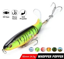 2020 New Whopper Popper Fishing Lure For Wobbler Topwater Hard Bait Tail Propeller Plopper Swimbait Swim Bass Pesca Artificial9755466