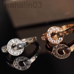 Desginer bulgarie bracelet The New High Version Baojia Copper Coin Ring is in Good Times with Full Diamond Finger Ring and Exquisite Diamond Inlaid Index Finger Ring B