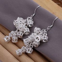 Dangle Earrings High Quality Gorgeous KN-E085 Wholesale Fine Earring For Women Ladies Silver Plated Charms Fashion Jewelry Crown