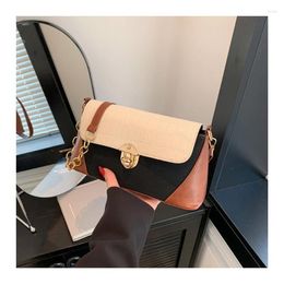 Wallets Trendy Casual Crossbody Bag Personalized Retro Contrasting Color Corduroy Underarm Women 2024 Shoulder Clutch Handbag