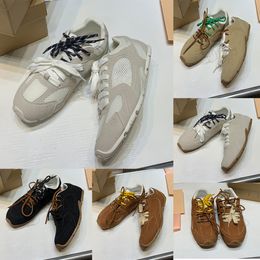 Ny designer 530 SL Suede Sneakers Mens Trainers Womens Luxury Shoes Cinnamon Hazel White Mesh Outdoor Casual Sneaker