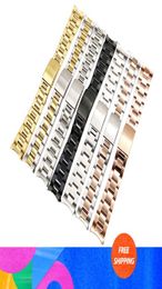 19mm20mm 316L Stainless Steel Two Tone Gold Silver Watch Band Strap Old Style Oyster Bracelet Hollow Curved End For Rol Dateju Su2665692