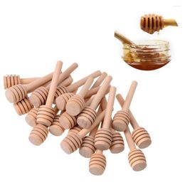 Spoons Honey Dipper Mini Stick Sticks Wooden Stirrer Coffee Spoon Syrup Honeycomb Wand Bulk Jar Table Decoration Pot Lamb