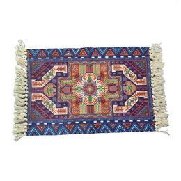 Carpets Small Throw Boho Bathroom Rug For Bath Cotton Woven Area Carpet With Tassel Entryway Kitchen Sink Front Door