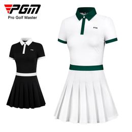 PGM Golf Women Dress Slim Fit Sports Girls Pleated Skirts Antilighting Shorts Summer Spring Autumn SXL QZ078 240416