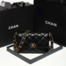 Women's Spring/summer New Trendy Small Fragrant Wind Soft Leather Square Fat Man Ling Grid Chain Bag Fashion One Shoulder Crossbody