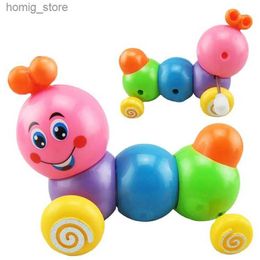 Wind-up Toys Childrens cartoon mechanical toys caterpillars small animals baby gifts rolled up creative cute new Y240416