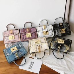 Drawstring 2024 Korean Personality Rivet Crossbody Bag Shoulder Fashion Wild Handbag Women Luxury Handbags Bags Designer