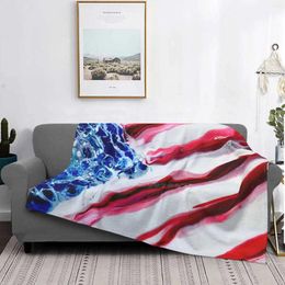 Blankets American Flag-Patriotic Us Flag-Distressed Abstract Stars And Stripes-America-Star Spangled Banner Air Conditioning Blanket