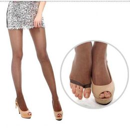 Sexy Socks Summer Female Fashion Full Length Lady Stretchy Anti-off Silk Cored Wire Fish Head Open Toe Pantyhose Stockings For Woman Girl 240416