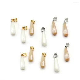 Pendant Necklaces Natural Mother Of Pearl Shell Long Water Drop Charms For Jewelry Making DIY Necklace Earring Fashion Accessories