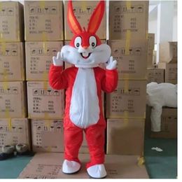 2024 High Quality Easter Bunny Mascot Costume Birthday Party Halloween Outdoor Outfit Suit Mascot for Adult Fun Outfit Suit