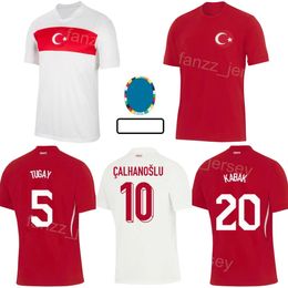 2024-25 National Team Turkey 10 CALHANOGLU Soccer Jerseys Man Euro Cup YILDIZ MULDUR GULER AKGUN YUKSEK KOKCU DEMIRAL SOYUNCU UNDER KABAK TUGAY Football Shirt Kits