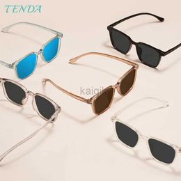 Sunglasses Transparent TR90 Oversized Polarised Sunglasses Men and Women Lightweight Clear Sun Shades For Optical Prescription Lenses 240416