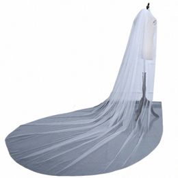 wholesale White Ivory Cheap 3 Meter Cathedral Wedding Veil One-layer Lg Cut Edge Bride Veils 2024 x0xW#