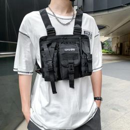 Backpack Functional Combined Tactical Cargo Vest Chest Bag Men Women Outdoor Techwear Adjustable