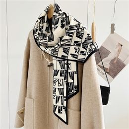 Advanced scarf double sided wool versatile shawl mew warm scarf size 26cm*145cm matching box