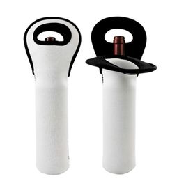 Sublimation Wine bottle handle Bag party Favour Neoprene Can Koozies Blank white Rubber Advertising Gift promotion Semifinished fo5868746