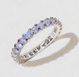 2024 Luxurys designer jewlery for women Simple Sense Sterling silver ringClassic Six-claw Diamond designer ring Birthday Gift Female Male Anniversary gift F1218