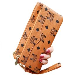 High quality print zipper long style women designer wallets lady fashion casual phone zero purses female ctchs no28893076487848652