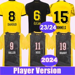 2023 24 REUS HAZARD Player Version Soccer Jerseys CUP JERSEY 2024 Special Edition HAALAND BRANDT MALEN REYNA MEUNIER RYERSON Home Away Football Shirts