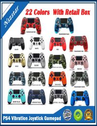 Bluetooth Wireless Controller For PS4 Vibration Joystick Gamepad Game Handle Controllers For Play Station Without Logo With Retail1439125