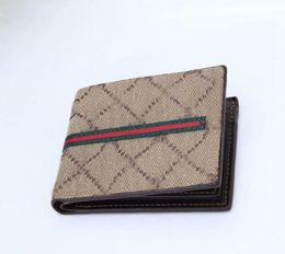 Fashion Mens Wallets Classic Men Wallet Stripes Textured Wallet Multiple Bifold Short Small Wallets With Box7291207