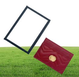 luxury Designer Top quality Card Holder Genuine Leather Marmont G purse Fashion Y Womens men Purses Mens Key Ring Credit Coin Mini2739286